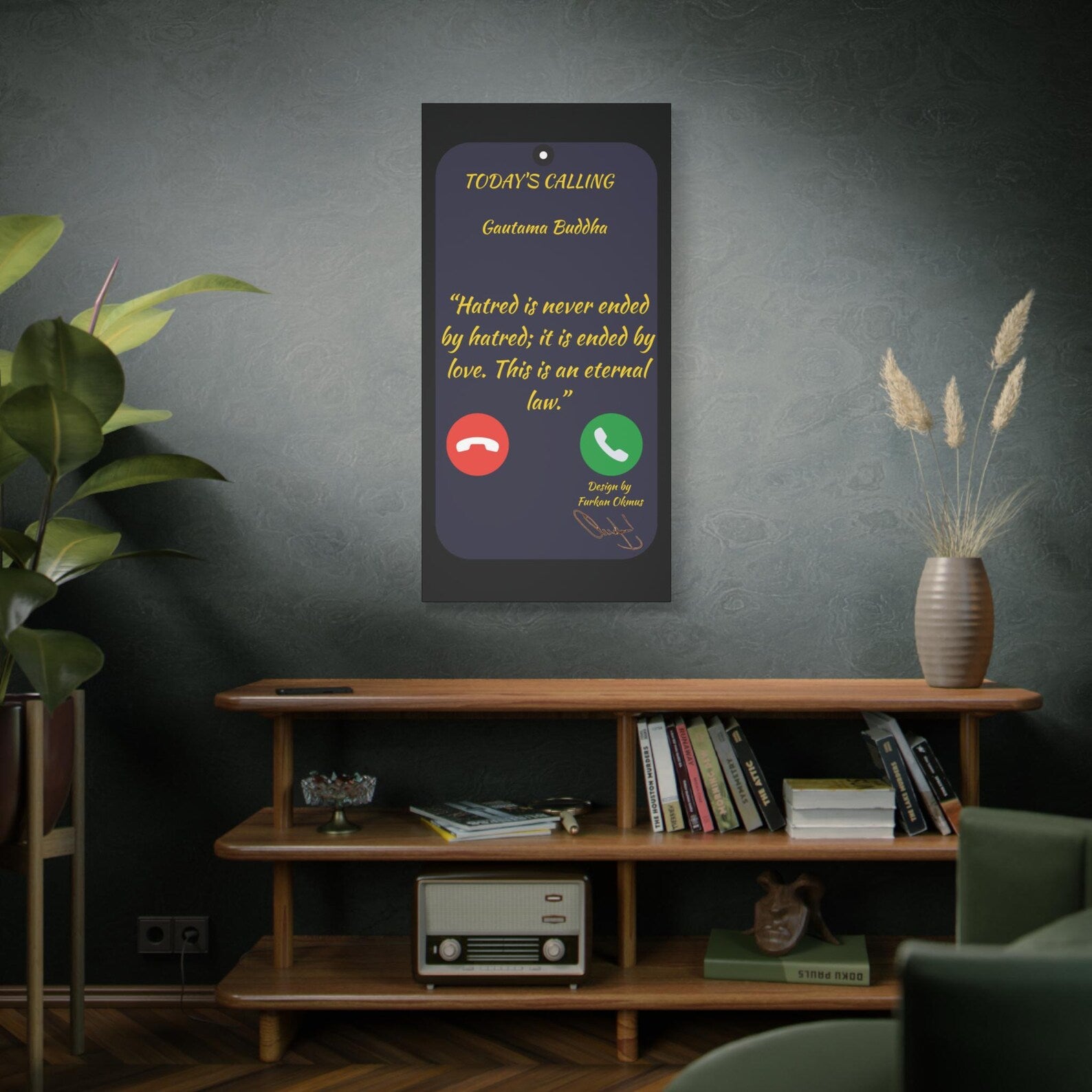 Buddha Quote Canvas Art: Inspirational Spiritual Decor for Yoga Meditation